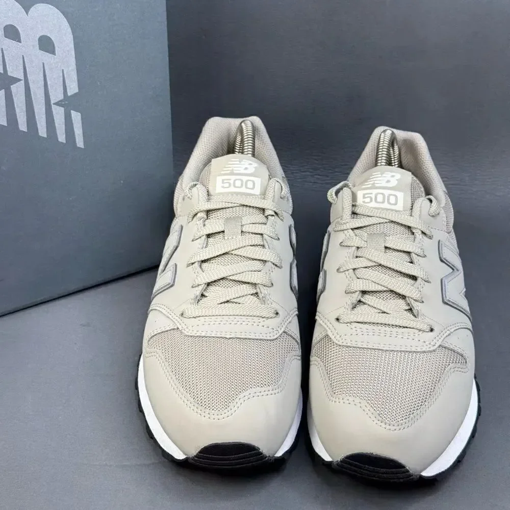 New Balance 500 sneakers beige athletic sneaker trainer shoes men’s size 8